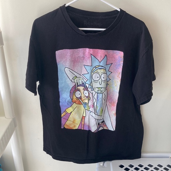 Rick & Mitty Adult Swim Sz Large Black Graphic T-shirt - Picture 1 of 4
